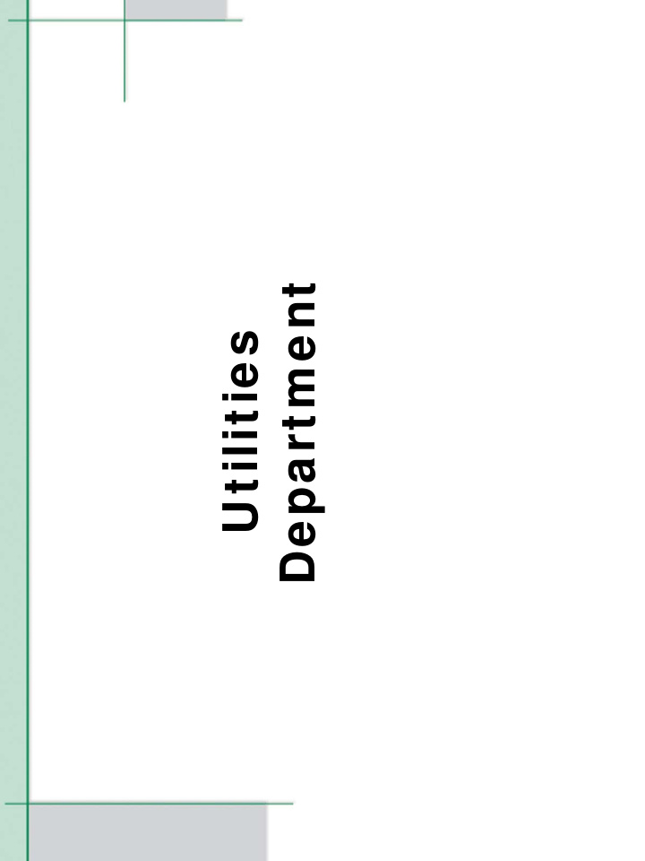 department utilities overview