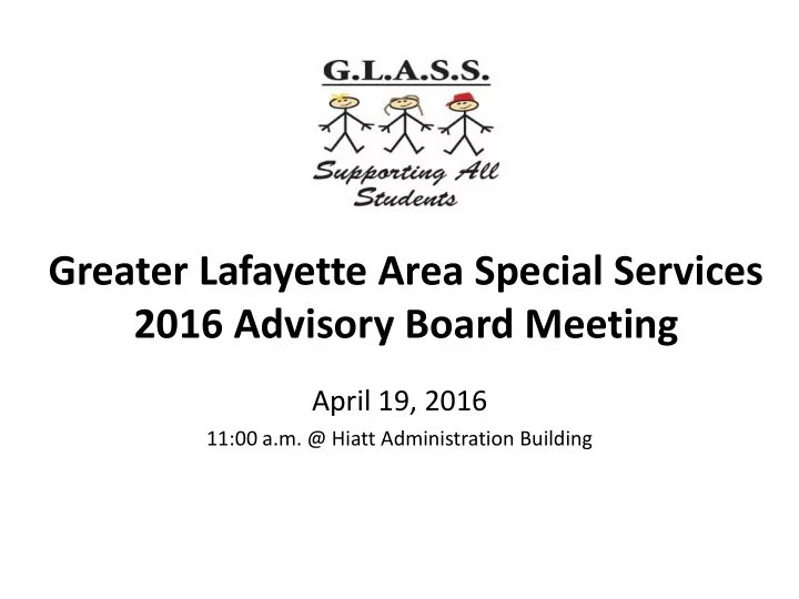 greater lafayette area special services