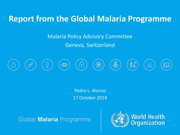 malaria policy advisory committee geneva switzerland