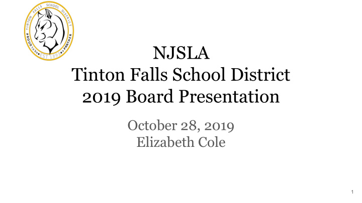 njsla tinton falls school district 2019 board presentation
