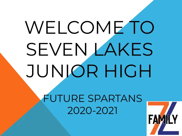 welcome to seven lakes junior high