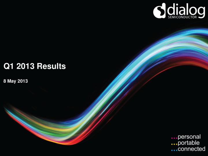 q1 2013 results