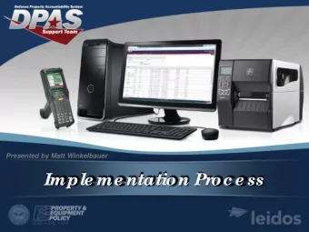 Imple me ntatio n Pr  o c e ss  Intr  o duc tio ns  Presenter Name , Matt Winke lb aue r  Pr  e se