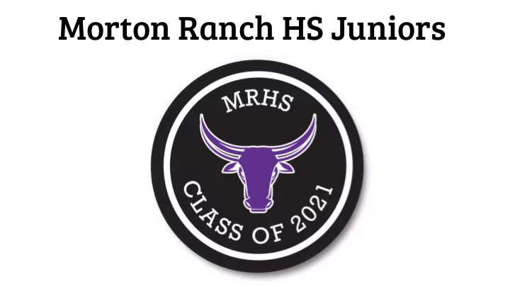morton ranch hs juniors