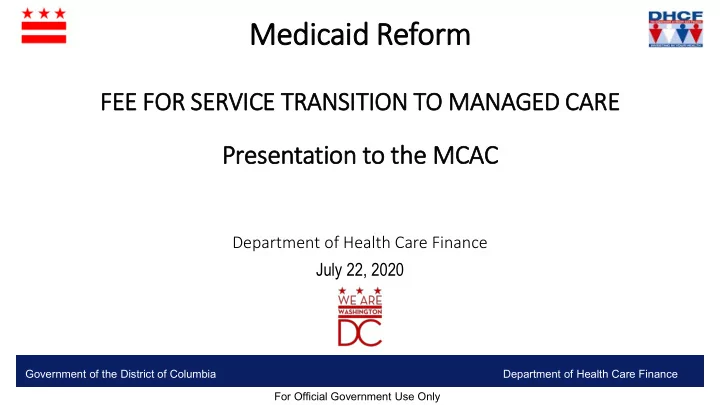 medicaid reform rm