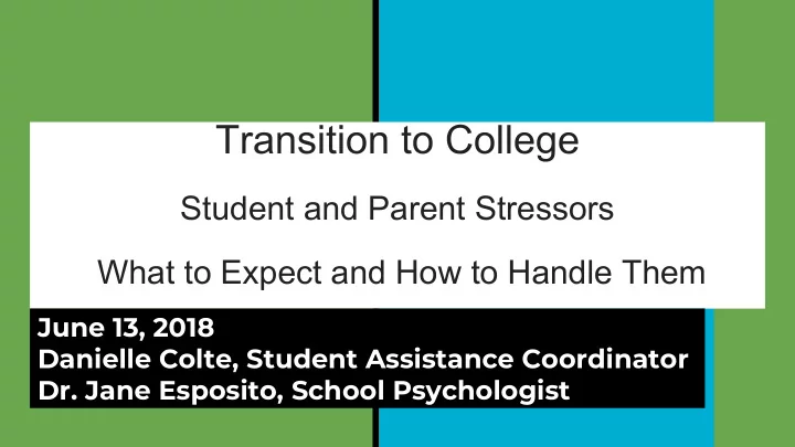 transition to college
