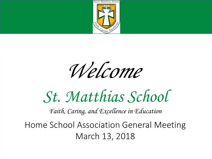 welcome