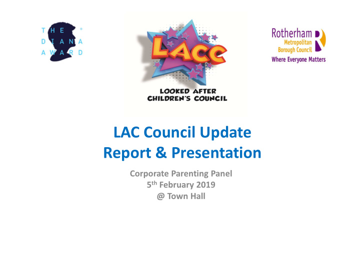 lac council update report presentation
