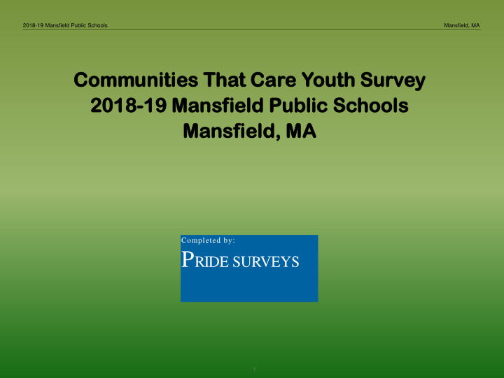 communities that care youth survey
