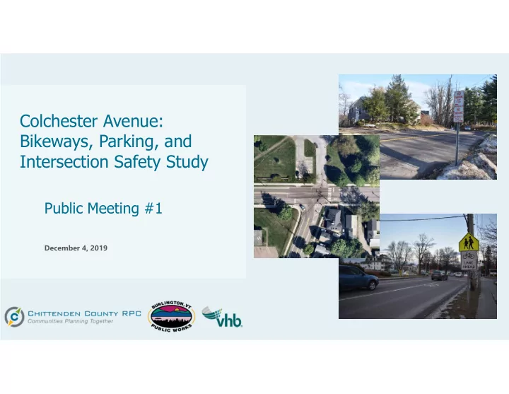 colchester avenue bikeways parking and intersection