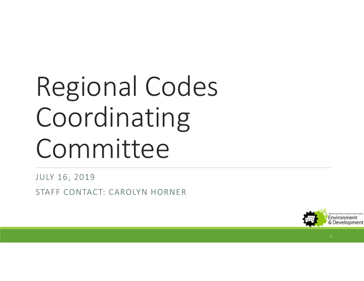 regional codes coordinating committee
