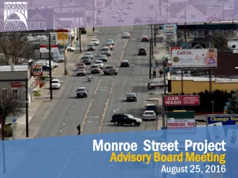 Monr  Mo  nroe  oe  Str  Stree  eet  t  Project  oject  Advi  visor  sory  y Bo  Boar  ard Me