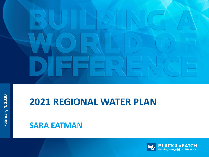 2021 regional water plan