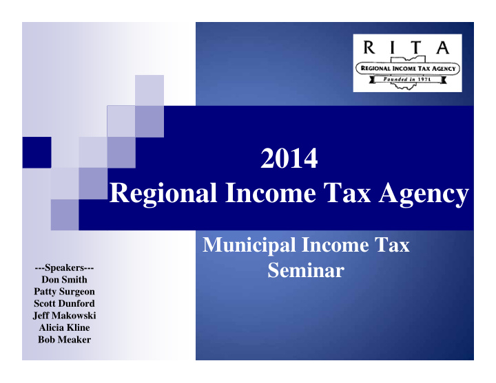 2014 regional income tax agency