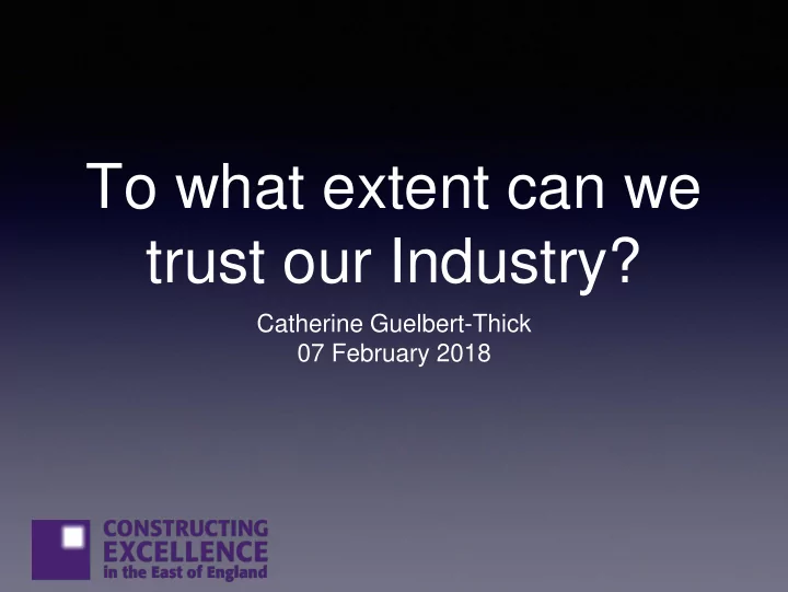 to what extent can we