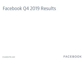 Facebook Q4 2019 Results  investor.fb.com  Facebook Daily Active Users (DAUs)  In Millions  1,495
