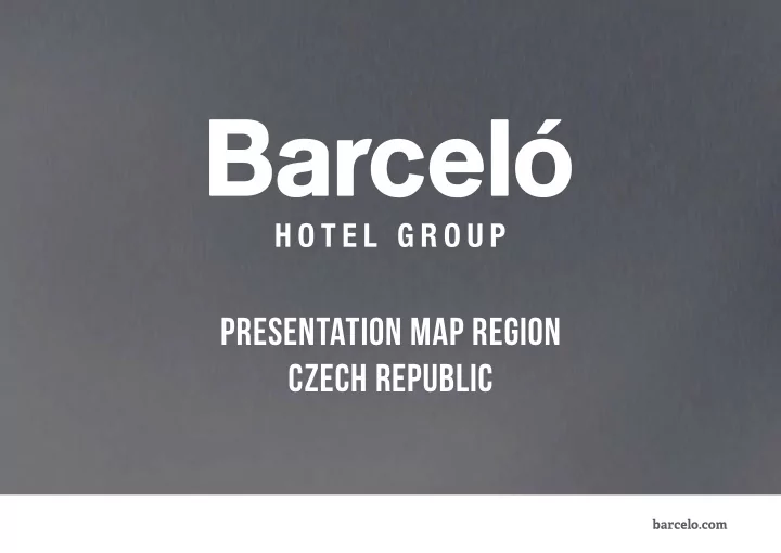 presentation map region czech republic