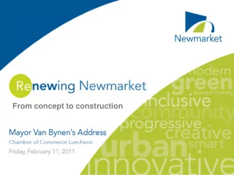 From concept to construction  Frida  day,  , Febru  ruary  ary 11, 2011  Re-inventing  Re-creating