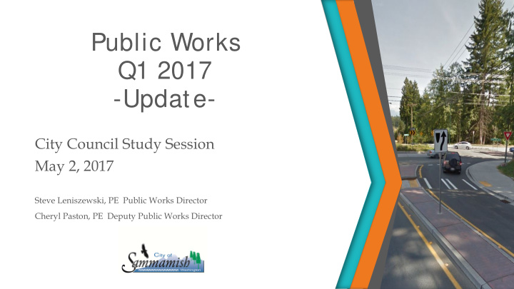 public works q1 2017 update