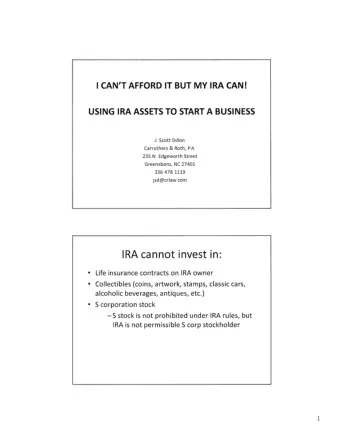 IRC 4975  under There are 2 unofficial categories: ~ Oirect PTs ~ Personal benefit/conflict of