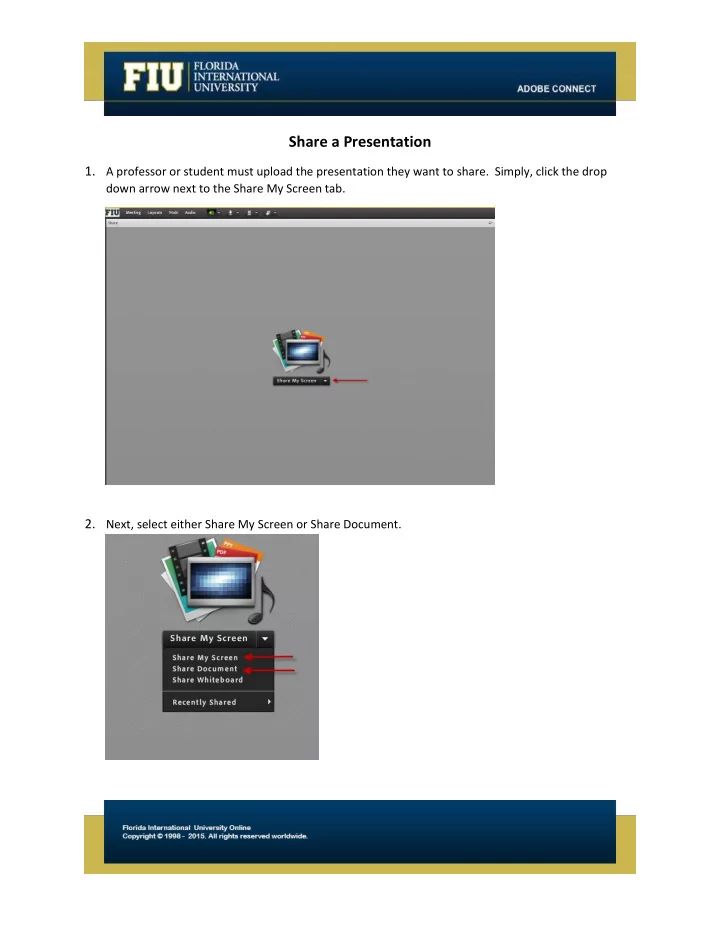 share a presentation