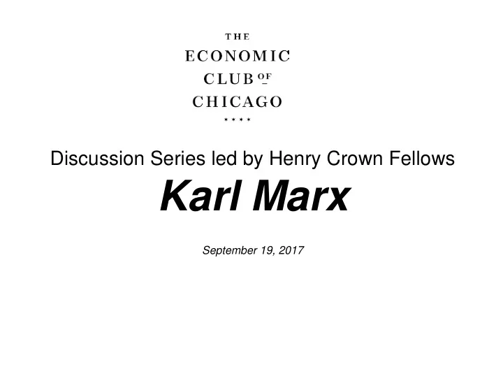 karl marx