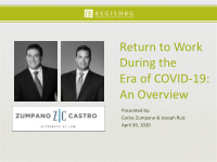 return to work during the era of covid 19 an overview
