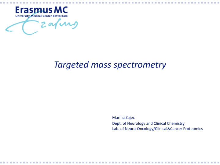 targeted mass spectrometry