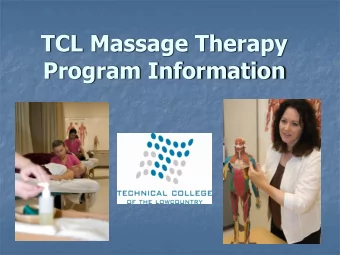 Program Information  TCL Division of  Health Science Program  Certificate in Health Science