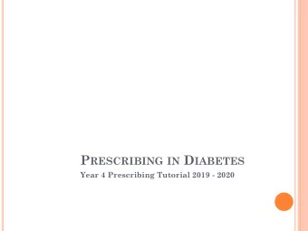 RESOURCES  NHS Lothian In-patient Insulin Use and Supply