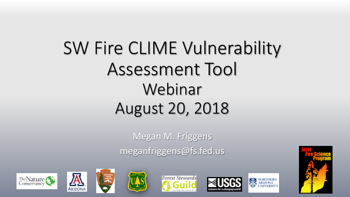 sw fire clime vulnerability assessment tool