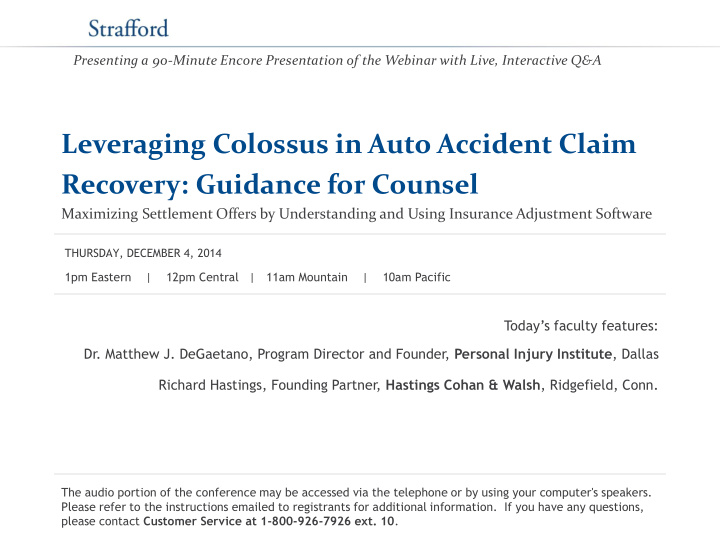 leveraging colossus in auto accident claim recovery
