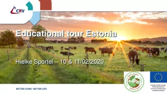 Educational tour Estonia Hielke Sportel  10 &amp; 11/02/2020  HIELKE SPORTEL    Farmers son