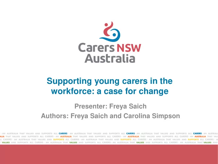 workforce a case for change