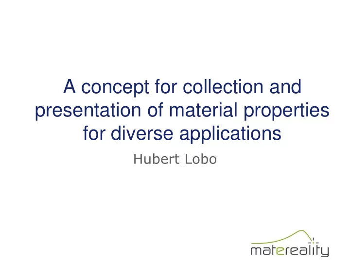 a concept for collection and