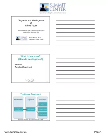 What do we know?  What do we know?  (How do we diagnose?)  (How do we diagnose?)  Behavior