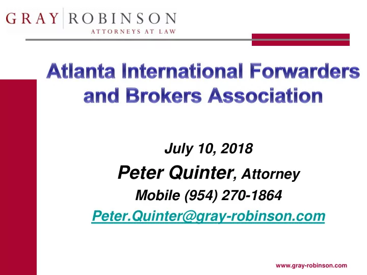 peter quinter attorney