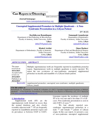 logy  ase  eport  rts in  donto  ntolog  ISSN:2410-0412  Journal homepage: