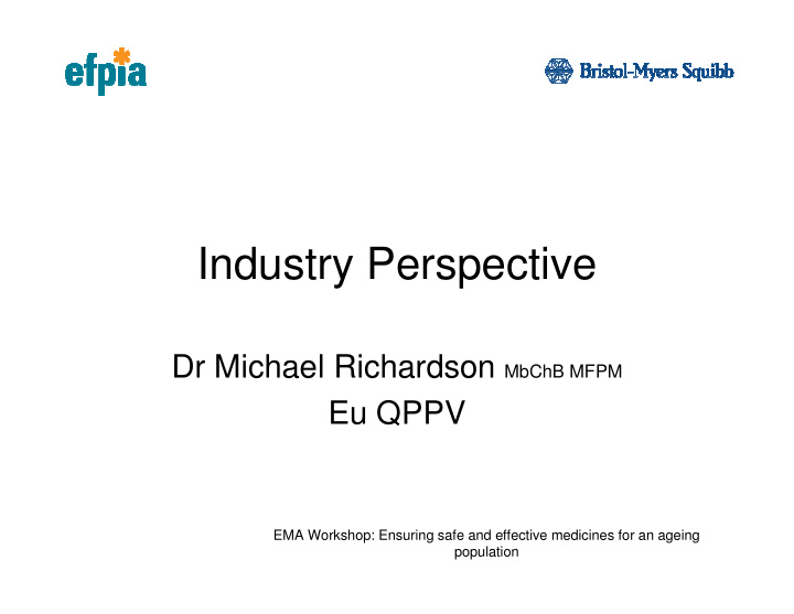 industry perspective