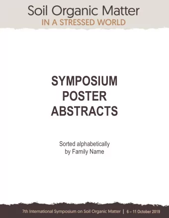 SYMPOSIUM  POSTER  ABSTRACTS  Sorted alphabetically  by Family Name P a g e  | 1  The methodology