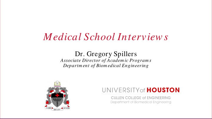 medical school interview s