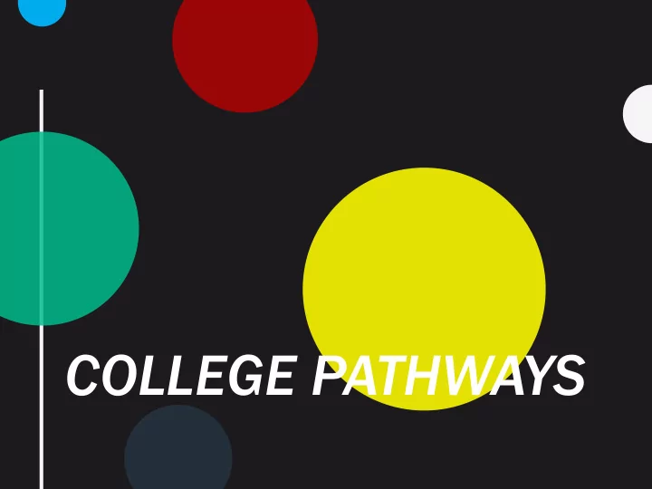 college pathways class survey