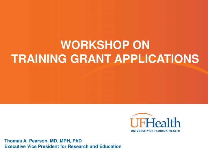 training grant applications