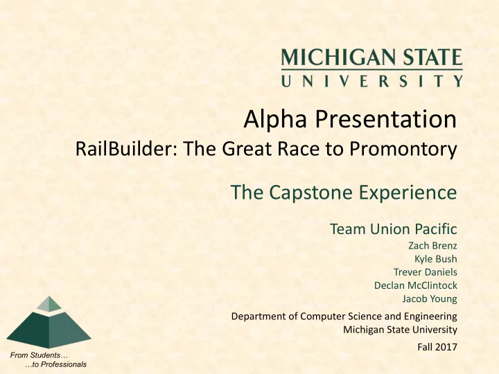 alpha presentation