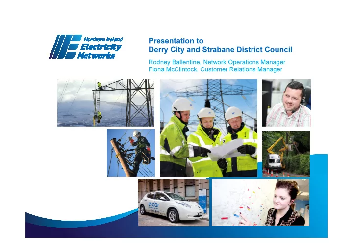 presentation to derry city and strabane district council
