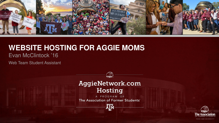 website hosting for aggie moms