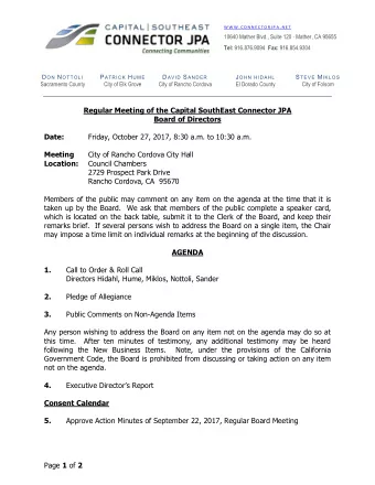 D ON N OTTOLI P ATRICK H UME D AVID S ANDER J OHN HIDAHL S TEVE M IKLOS Sacramento County City of