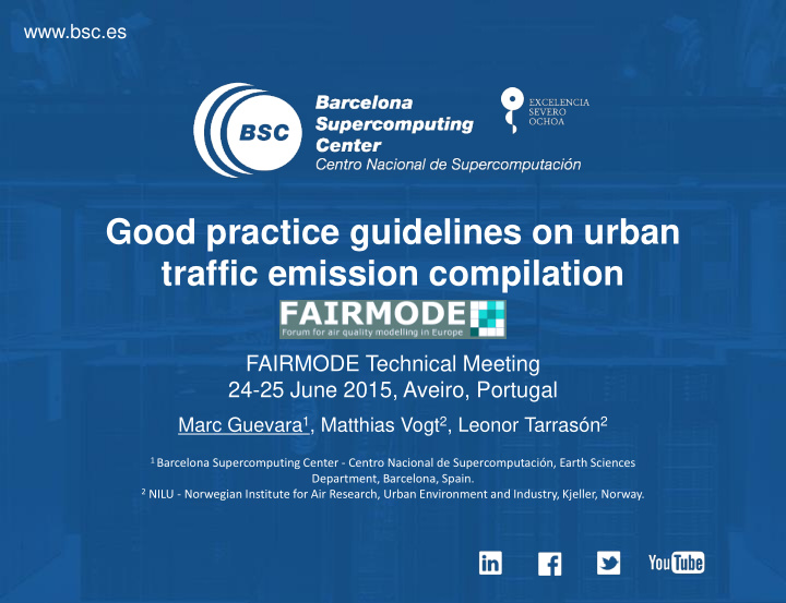 good practice guidelines on urban traffic emission