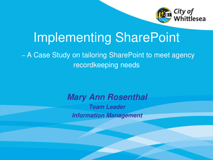 implementing sharepoint