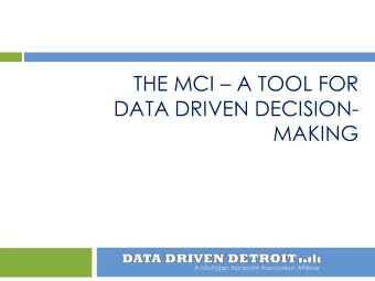 MAKING A Michigan Nonprofit Association Affiliate A Michigan Nonprofit Association Affiliate  What